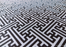 Load image into Gallery viewer, Tenugui Fabric Art with a Frame Mat, ready to frame, Sayagata 5" x 7" ⦿frmn0003