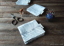 Load image into Gallery viewer, Quadruple Reversible Japanese Handkerchief, Slash, 100% Japanese Cotton Gauze ⦿wghc0020