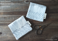 Load image into Gallery viewer, Quadruple Reversible Japanese Handkerchief, Slash, 100% Japanese Cotton Gauze ⦿wgh0020
