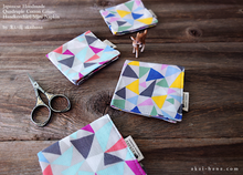 Load image into Gallery viewer, Quadruple Reversible Japanese Handkerchief, KAKERA, 100% Japanese Cotton Gauze ⦿wghc002728