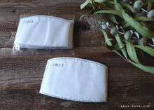 Load image into Gallery viewer, Japanese Ivory Woven, Handmade Fabric Mask with filter pocket & nose wire, comes with 1 Free Filter Insert ⦿fmjf022