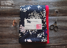 Load image into Gallery viewer, Kimono Baby Blanket/Adult Lap Blanket, Shidare Zakura Black, 2 sizes ⦿blb0002
