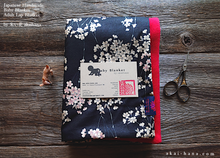 Load image into Gallery viewer, Kimono Baby Blanket/Adult Lap Blanket, Shidare Zakura Black ⦿blbj0002
