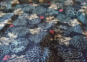 Kimono Baby Blanket/Adult Lap Blanket, Ryu to Kiku (Dragon and Chrysanthemum) ⦿blb0011