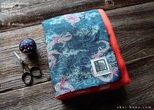 Load image into Gallery viewer, Kimono Baby Blanket/Adult Lap Blanket, Ryu to Hato (Dragon and Pigeon) ⦿blbj0012