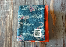 Load image into Gallery viewer, Kimono Baby Blanket/Adult Lap Blanket, Ryu to Hato (Dragon and Pigeon) ⦿blbj0012
