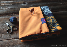 Load image into Gallery viewer, Japanese Handmade Baby Blanket/Adult Lap Blanket, Banshu-Ori Orange ⦿blbj0015