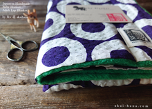 Load image into Gallery viewer, Baby Blanket/Adult Lap Blanket, En Circles, Purple ⦿blb0017
