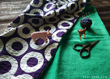 Load image into Gallery viewer, Baby Blanket/Adult Lap Blanket, En Circles, Purple ⦿blbj0017