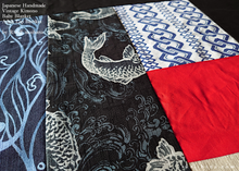 Load image into Gallery viewer, Japanese Handmade Baby Blanket/Adult Lap Blanket, Vintage Kimono+ ⦿blbv0001