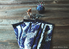 Load image into Gallery viewer, Nami/Wave, Handmade Fabric Mask with filter pocket & Nose Wire, comes with 1 Free Filter Insert ⦿fmjf004