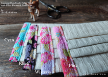 Load image into Gallery viewer, Japanese Ivory Woven, Handmade Fabric Mask with filter pocket & nose wire, comes with 1 Free Filter Insert ⦿fmjf022