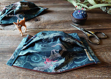 Load image into Gallery viewer, Dragon and cloud, Handmade Fabric Mask with filter pocket & Nose Wire, comes with 1 Free Filter Insert ⦿fmjf024