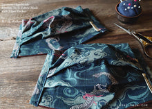 Load image into Gallery viewer, Dragon and cloud, Handmade Fabric Mask with filter pocket & Nose Wire, comes with 1 Free Filter Insert ⦿fmjf024