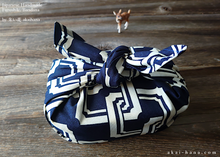 Load image into Gallery viewer, Furoshiki Reusable Fabric Wrap, Bandana, YoshiwaraTsunagi ⦿fsjf0001