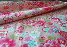 Load image into Gallery viewer, Furoshiki Reusable Fabric Wrap, Bandana, Hikita Hanaguruma Pink ⦿fsjf0002