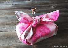 Load image into Gallery viewer, Furoshiki Reusable Fabric Wrap, Bandana, SAKURA Pink ⦿fsjf0008
