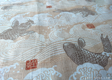 Load image into Gallery viewer, Furoshiki Reusable Fabric Wrap, Bandana, Koi Carp ⦿fsjf0020