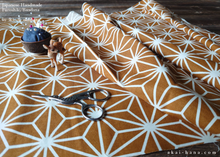 Load image into Gallery viewer, Furoshiki Reusable Fabric Wrap, Bandana, Asanoha ⦿fsjf0021