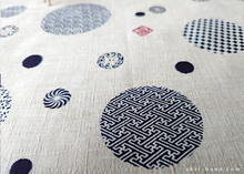 Load image into Gallery viewer, Furoshiki Reusable Fabric Wrap, Bandana, Komon Ivory ⦿fsjf0024