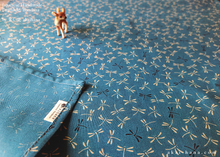 Load image into Gallery viewer, Furoshiki Reusable Fabric Wrap, Bandana, Tombo Dragonfly ⦿fsjf0029