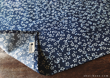 Load image into Gallery viewer, Furoshiki Reusable Fabric Wrap, Bandana, Sakura, Black or Dark Blue ⦿fsjf0030-31