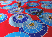 Load image into Gallery viewer, Furoshiki Reusable Fabric Wrap, Bandana, Wagasa Japanese Umbrella ⦿fsjf0033