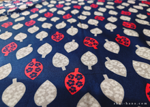 Load image into Gallery viewer, Furoshiki Reusable Fabric Wrap, Bandana, Floral Dark Blue ⦿fsjf1006
