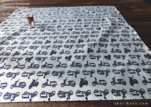 Load image into Gallery viewer, Furoshiki Reusable Fabric Wrap, Bandana, Scooter ⦿fsjf1011