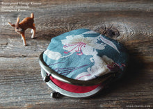 Load image into Gallery viewer, :: Clearance :: Repurposed Vintage Kimono Gamaguchi, Japanese Handmade Frame Purse ⦿gpjf0002