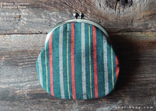 Load image into Gallery viewer, :: Clearance :: Repurposed Vintage Kimono Gamaguchi, Japanese Handmade Frame Purse ⦿gpjf0003