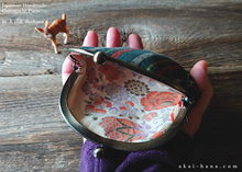 Load image into Gallery viewer, :: Clearance :: Repurposed Vintage Kimono Gamaguchi, Japanese Handmade Frame Purse ⦿gpjf0003