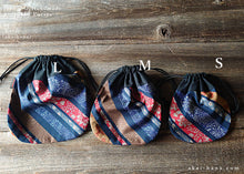 Load image into Gallery viewer, :: Clearance :: Kinchaku Kimono Style Round Purse, 3 sizes ⦿kpjf1010