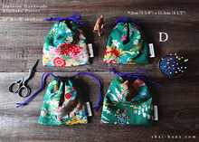 Load image into Gallery viewer, Little Kinchaku Purse, Hanayaka Remnants various size ⦿kpjf1100A