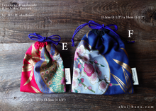 Load image into Gallery viewer, Little Kinchaku Purse, Hanayaka Remnants various size ⦿kpjf1100A