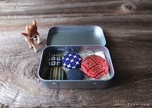 Load image into Gallery viewer, Vintage Kimono Magnets in Metal Tin Box, Set of 5 ⦿mgvk0009