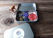 Load image into Gallery viewer, Vintage Kimono Magnets in Metal Tin Box, Set of 5 ⦿mgvk0009