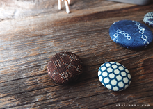 Load image into Gallery viewer, Vintage Kimono Magnets in Metal Tin Box, Set of 5 ⦿mgvk0010