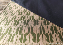 Load image into Gallery viewer, :: Clearance :: Japanese Handmade Placemats, Yagasuri (Arrowhead) Khaki and Green ⦿pmjf1009