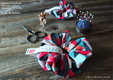 Load image into Gallery viewer, Japanese Handmade Scrunchies, Circus, scaf0009