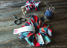 Load image into Gallery viewer, Japanese Handmade Scrunchies, Circus, scaf0009