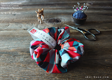 Load image into Gallery viewer, Japanese Handmade Scrunchies, Circus, scaf0009