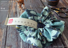 Load image into Gallery viewer, Japanese Handmade Scrunchies, Flowers and Butterflies, scaf0019
