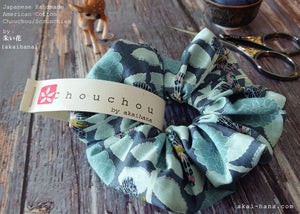Japanese Handmade Scrunchies, Flowers and Butterflies, scaf0019