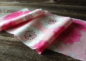 Japanese Handmade Kimono style Scrunchies, SAKURA Pink