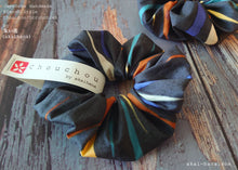 Load image into Gallery viewer, Japanese Handmade Kimono Style Scrunchies, Mizu Fūsen (Water Balloon) scjf0086
