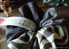 Load image into Gallery viewer, Japanese Handmade Scrunchies from Remnants, Monotone x Zebra