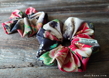 Load image into Gallery viewer, Japanese Handmade Kimono style Scrunchies, scjf0105
