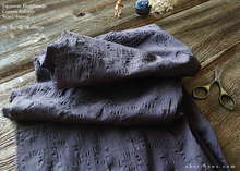 Load image into Gallery viewer, Japanese Infinity Snood Scarf, Enshuku Cotton, Dots Sumikuro Black, sif0012