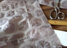 Load image into Gallery viewer, Japanese Handmade Infinity Snood Scarf, Asagao Morning Glory, Grayish Purple, sif0038